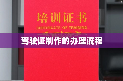 巴塘驾驶证制作的办理流程